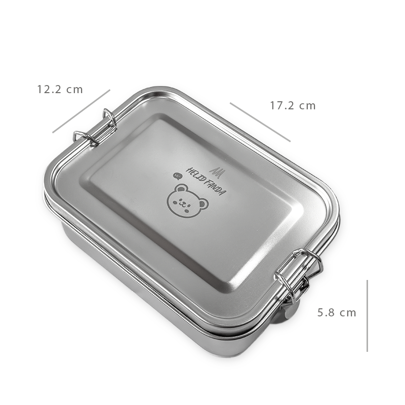 Matte Finish 304 Stainless Steel Lunch Box 850ml