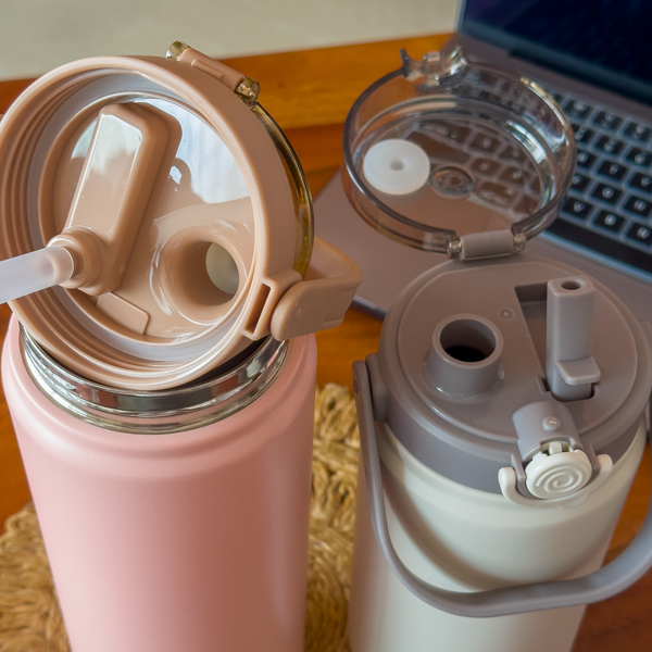 Water Bottle Vacuum Insulated Stainless Steel Dual Access Lid