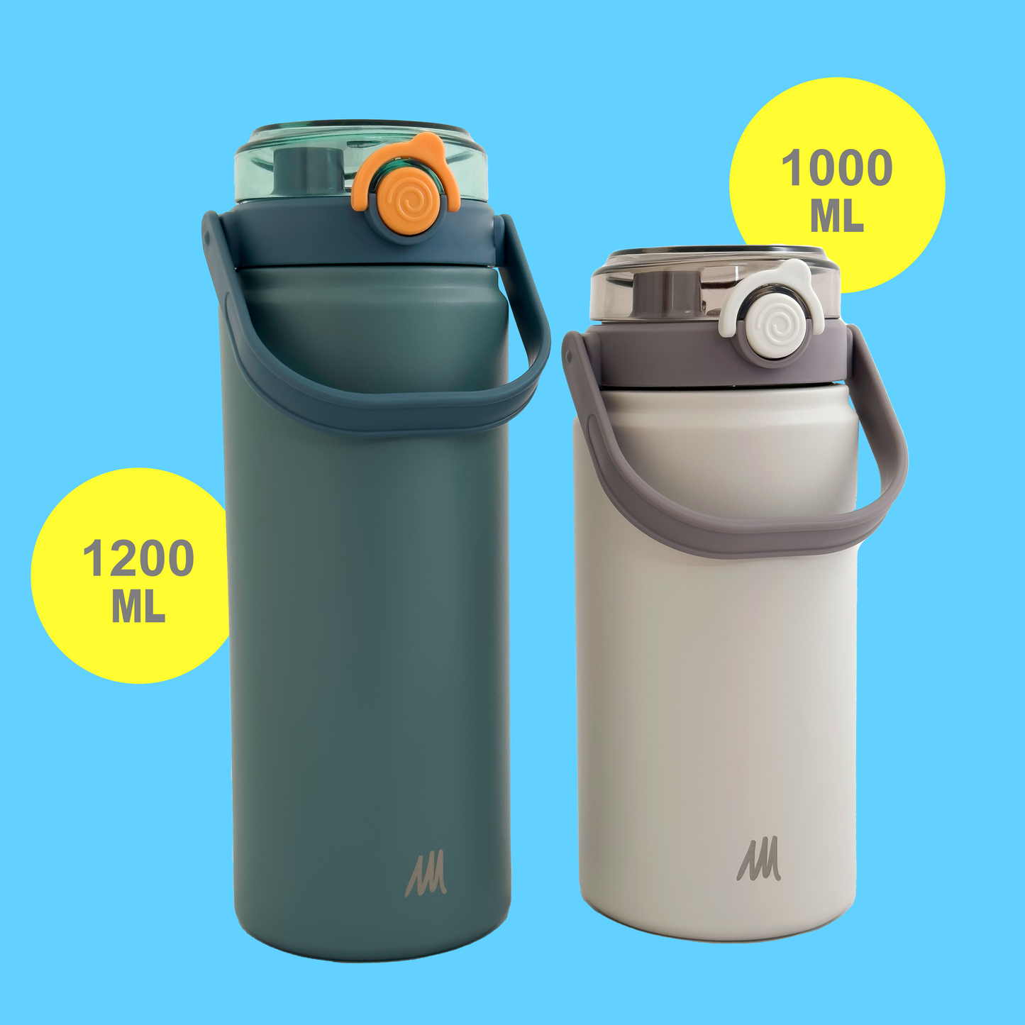 Water Bottle Vacuum Insulated Stainless Steel Dual Access Lid