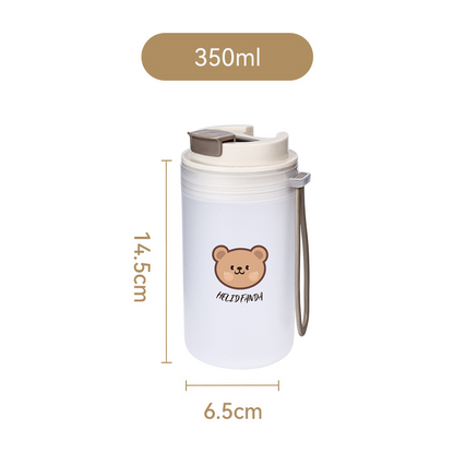 Water Bottle, Hot & Cold Beverages, PP05 Food Grade, 350 ml